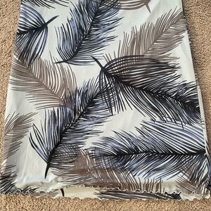INC International Concepts Blue and Brown Leaf Skirt